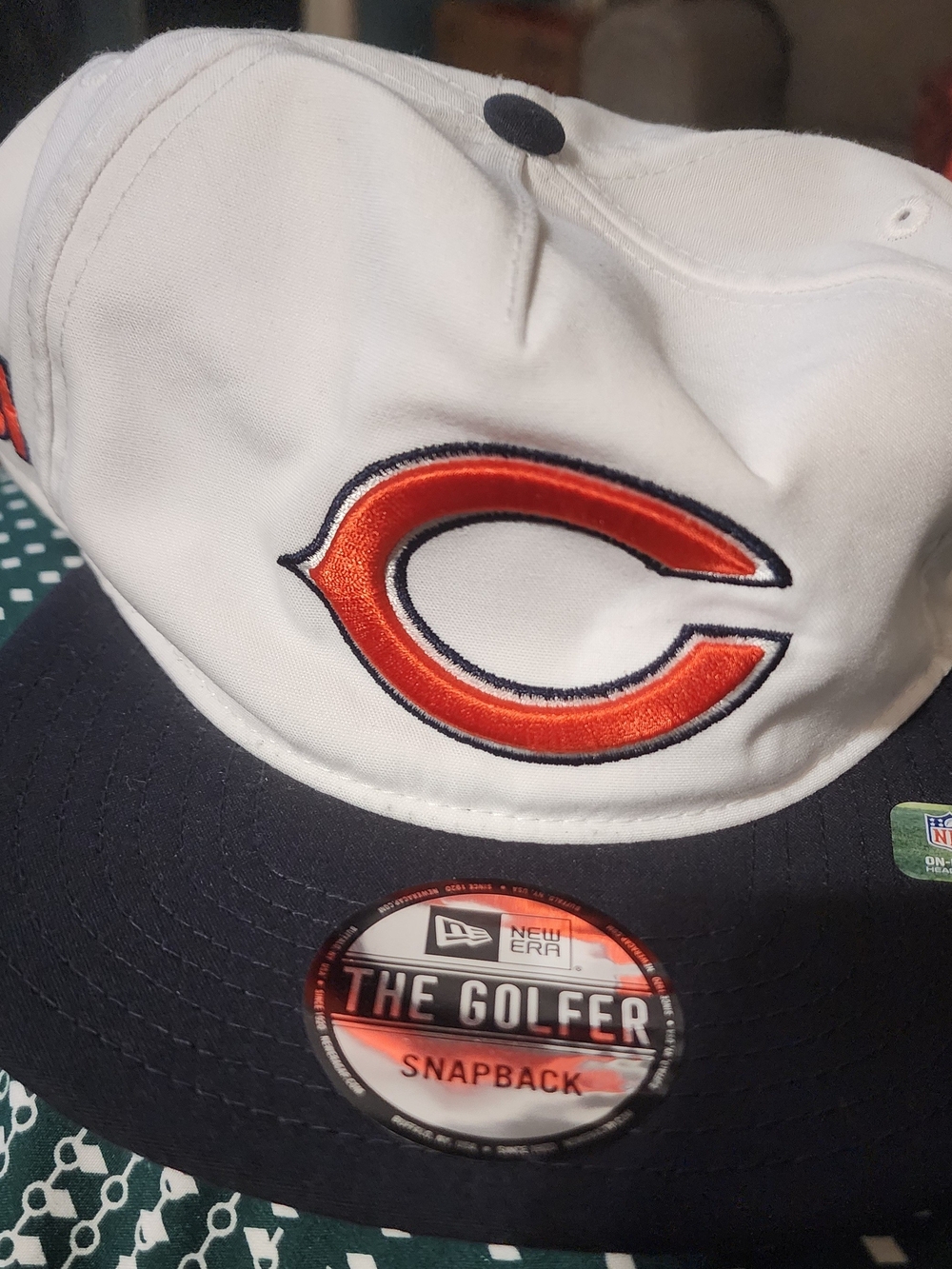 New Era The Golfer Snapback Hat - White and Orange One Size New W/ Tags